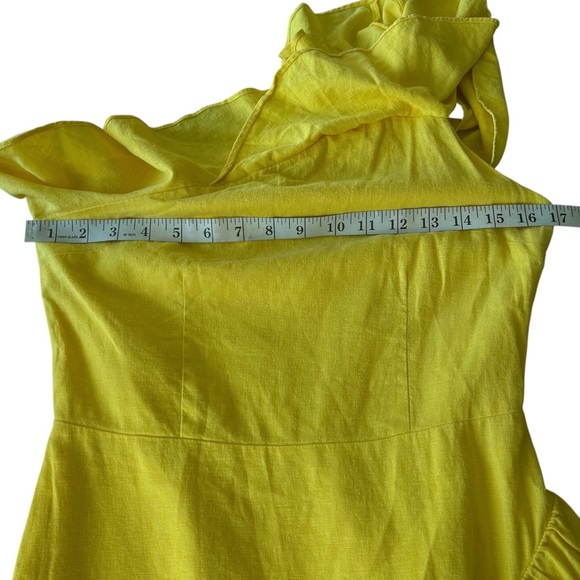 A New Day I Yellow One-Shoulder Dress - Picture 5 of 9